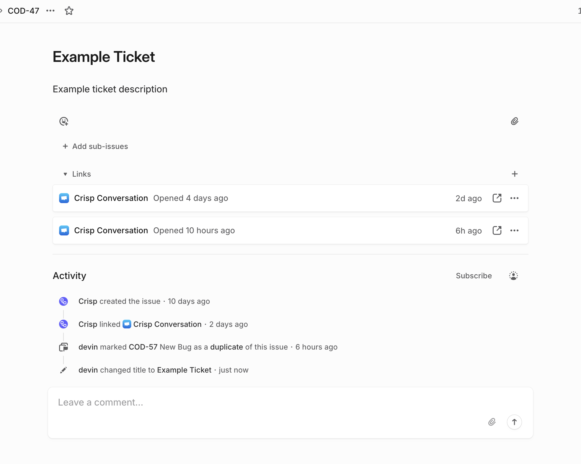 Linear Ticket Sync